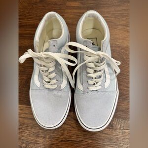 Baby Blue Lace Up Vans